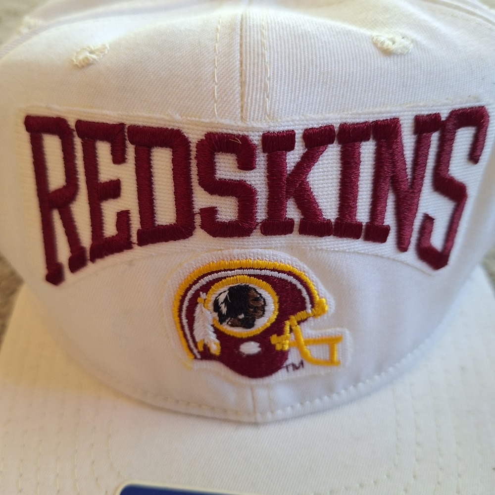 Washington Redskins NFL Vintage New Era Snapback Helmet Embroidered White - Picture 6 of 10